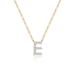Paperclip Initial Necklace