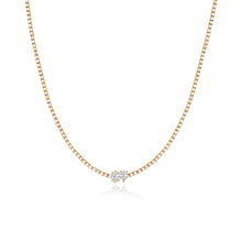 Load image into Gallery viewer, Two-Diamond Tennis Necklace
