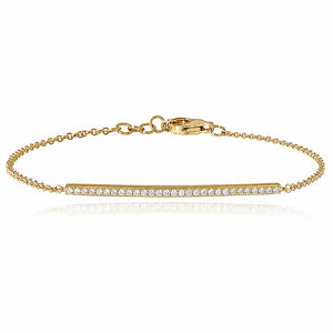 Diamond Bar Bracelet