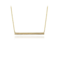 Load image into Gallery viewer, Double Bar Pave Necklace
