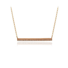 Load image into Gallery viewer, Double Bar Pave Necklace
