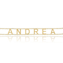 Load image into Gallery viewer, Double Chain Gold Name Bracelet
