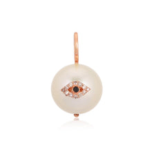 Load image into Gallery viewer, Evil Eye on Pearl Charm

