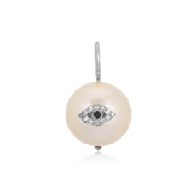 Load image into Gallery viewer, Evil Eye on Pearl Charm
