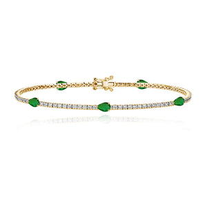 Multi Shape Gemstone Tennis Bracelet