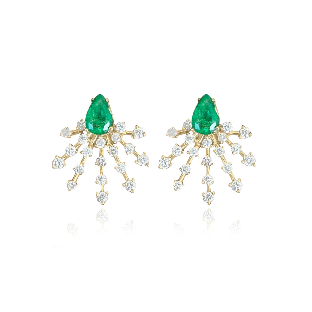 Splash Diamond and Gemstone Earrings