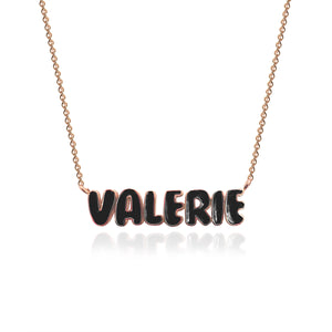 Buy Enamel Name Necklace Alev Jewelry