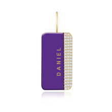Load image into Gallery viewer, Enamel Side Pave Plate Charm
