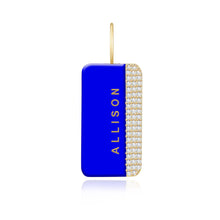 Load image into Gallery viewer, Enamel Side Pave Plate Charm
