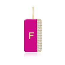 Load image into Gallery viewer, Enamel Side Pave Plate Charm
