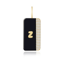 Load image into Gallery viewer, Enamel Side Pave Plate Charm
