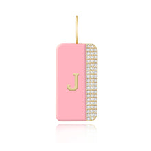 Load image into Gallery viewer, Enamel Side Pave Plate Charm
