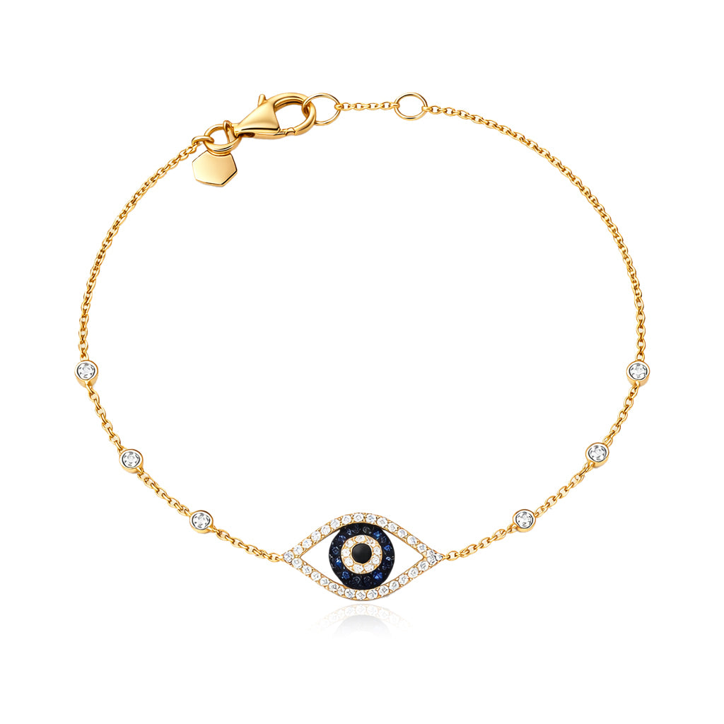 Evil Eye Bezel Bracelet