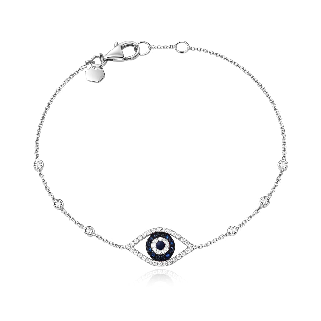 Evil Eye Bezel Bracelet