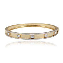 Load image into Gallery viewer, Five Baguette Pave Bangle
