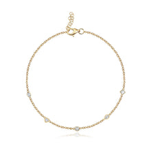 Load image into Gallery viewer, Multi-shape Diamonds Bezel Tennis Bracelet
