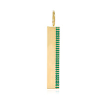 Load image into Gallery viewer, Side Gemstone Pave Charm
