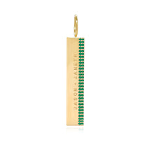 Load image into Gallery viewer, Side Gemstone Pave Charm
