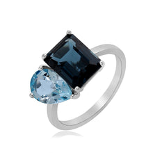 Load image into Gallery viewer, Large Two-Gemstones Ring
