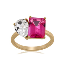 Load image into Gallery viewer, Large Two-Gemstones Ring
