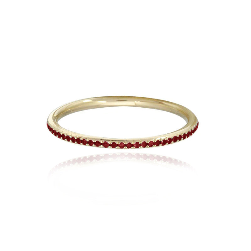 Gemstone Eternity Band