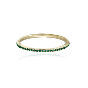 Gemstone Eternity Band