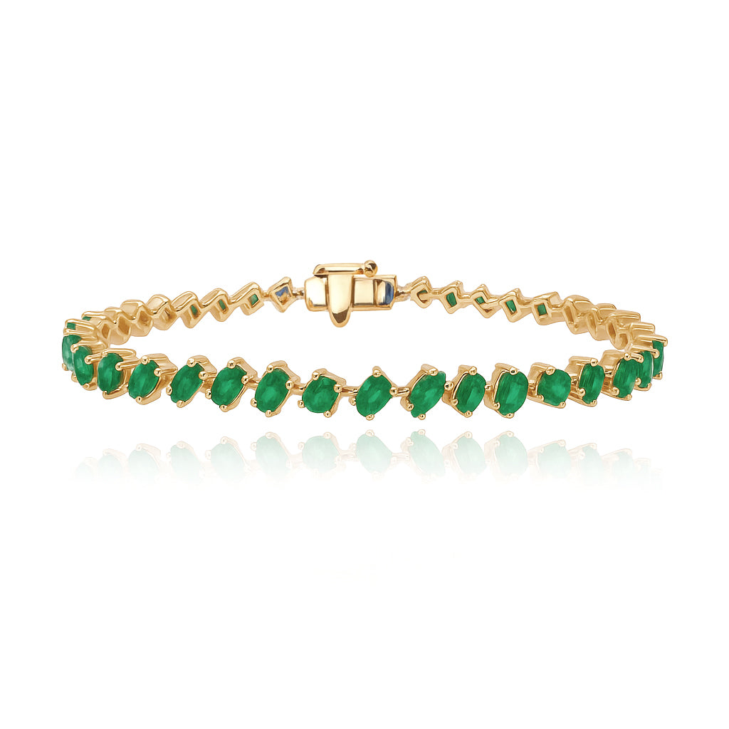 Gemstone Multi Shape Tennis Bracelet