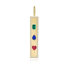Load image into Gallery viewer, Gemstones Pave Charm Plate
