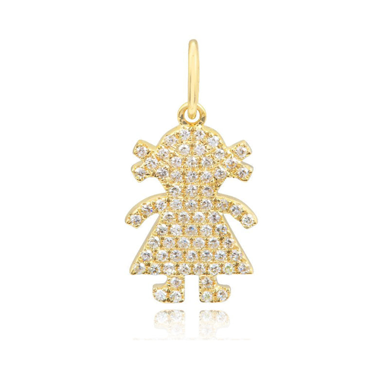 Girl Pave Charm