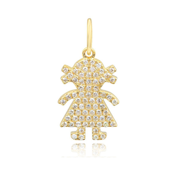 Girl Pave Charm
