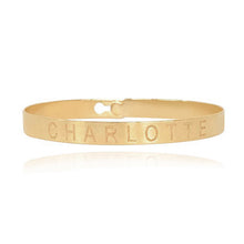 Load image into Gallery viewer, Gold Engraved Clip-on Bangle
