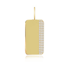 Load image into Gallery viewer, Side Pave Rectangular Charm
