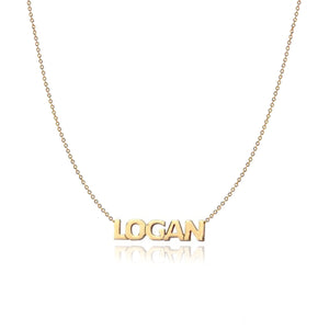 Cutout Name Chain Necklace