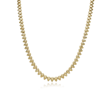 Load image into Gallery viewer, Golden Pear Tennis Necklace

