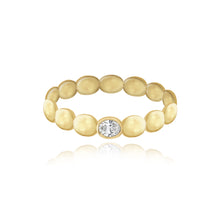 Load image into Gallery viewer, Golden Solitaire Diamond Ring
