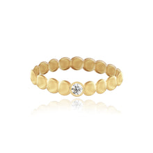 Load image into Gallery viewer, Golden Solitaire Diamond Ring
