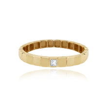 Load image into Gallery viewer, Golden Solitaire Diamond Ring
