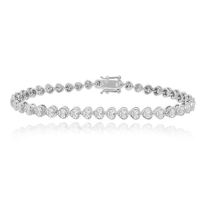 heart tennis bracelet