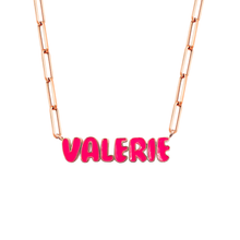Load image into Gallery viewer, Enamel Name Necklace
