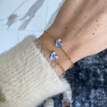 Load image into Gallery viewer, Girls Tie Dye Heart Bracelet
