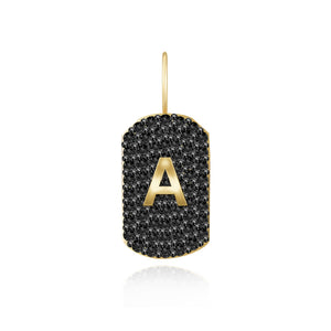 Personalized Pave Tag Charm