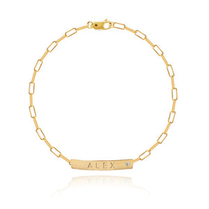 Id Paperclip Girls Bracelet