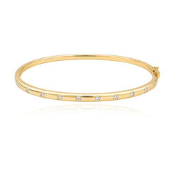 Inlay Diamond Bangle