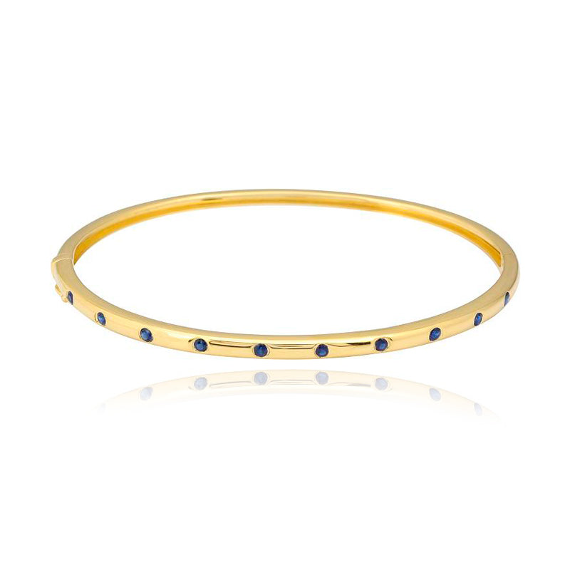 Inlay Gemstones Bangle