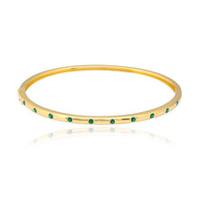 Load image into Gallery viewer, Inlay Gemstones Bangle
