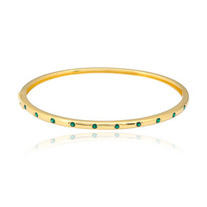 Inlay Gemstones Bangle