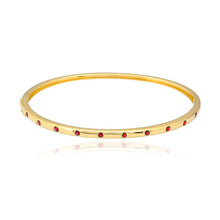 Load image into Gallery viewer, Inlay Gemstones Bangle
