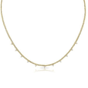 Dangling Diamond Cuban Necklace