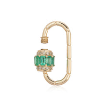 Load image into Gallery viewer, Pave Gemstone Carabiner Lock Charm
