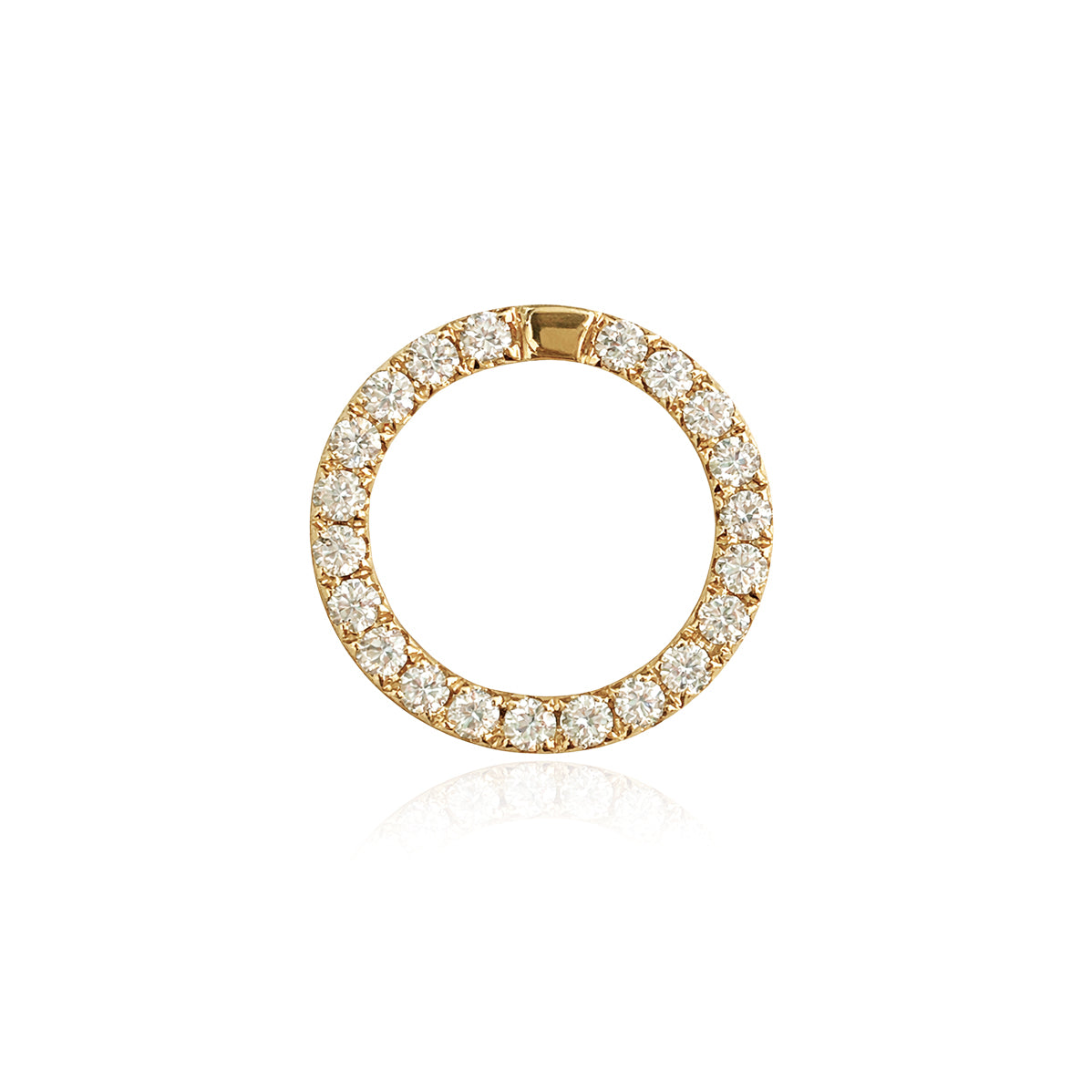 Circle Diamond Openable Clasp